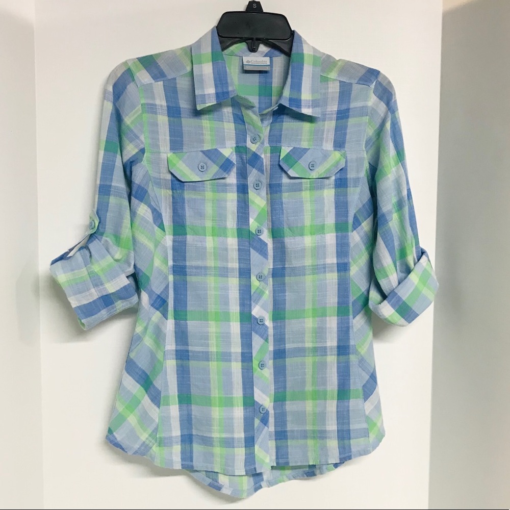 Columbia Plaid Button Down Shirt (s)
